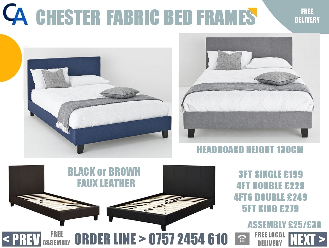 Luxury Fabric Bed Frames!